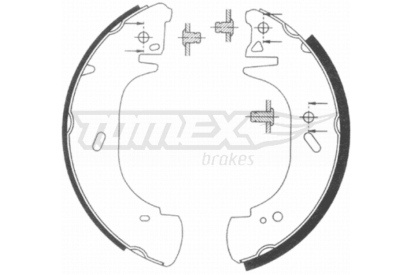 TX 20-89 TOMEX Brakes Комплект тормозных колодок (фото 1)