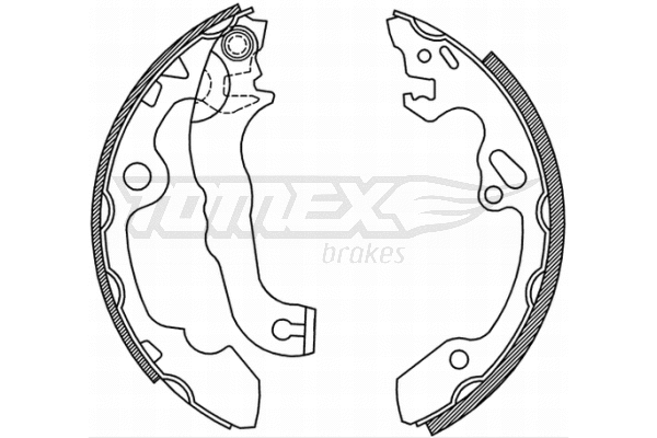 TX 20-92 TOMEX Brakes Комплект тормозных колодок (фото 1)