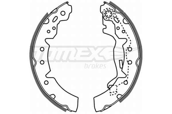 TX 21-06 TOMEX Brakes Комплект тормозных колодок (фото 1)