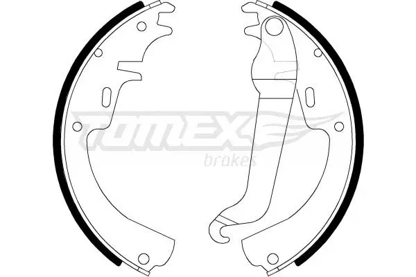 TX 21-11 TOMEX Brakes Комплект тормозных колодок (фото 1)