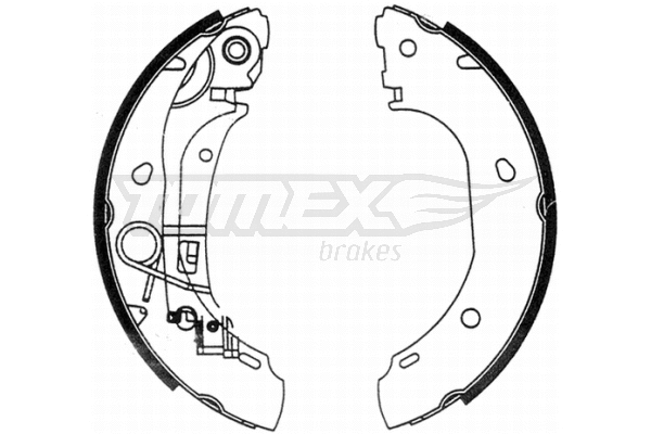 TX 21-31 TOMEX Brakes Комплект тормозных колодок (фото 1)