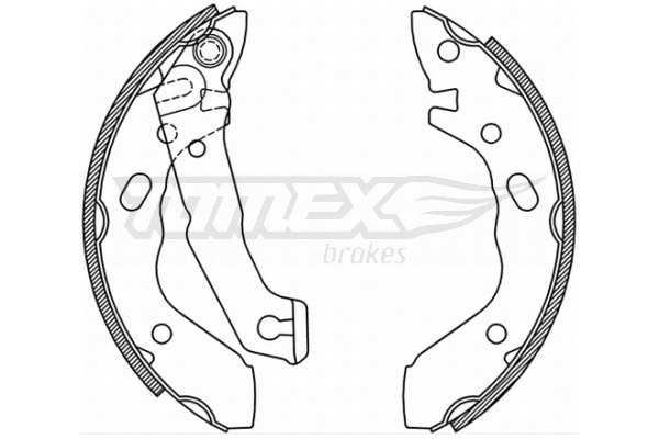 TX 21-37 TOMEX Brakes Комплект тормозных колодок (фото 1)