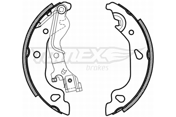 TX 21-59 TOMEX Brakes Комплект тормозных колодок (фото 1)