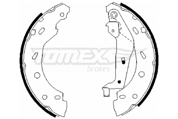 TX 21-75 TOMEX Brakes Комплект тормозных колодок (фото 1)