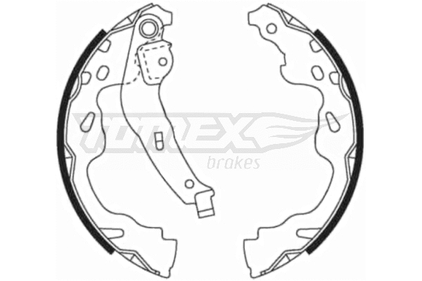 TX 21-82 TOMEX Brakes Комплект тормозных колодок (фото 1)