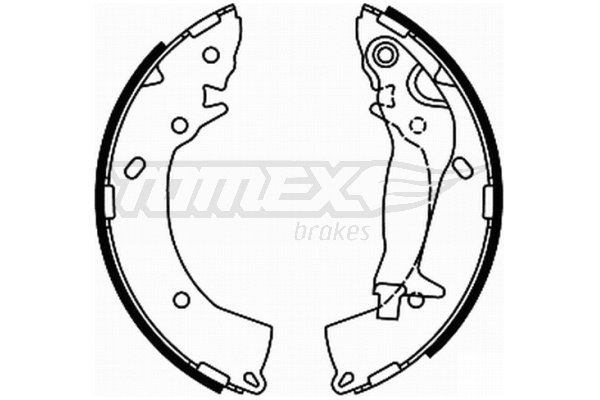 TX 21-92 TOMEX Brakes Комплект тормозных колодок (фото 1)