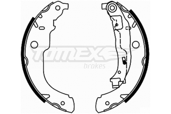 TX 21-96 TOMEX Brakes Комплект тормозных колодок (фото 1)