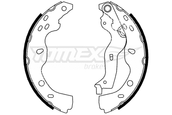 TX 22-38 TOMEX Brakes Комплект тормозных колодок (фото 1)