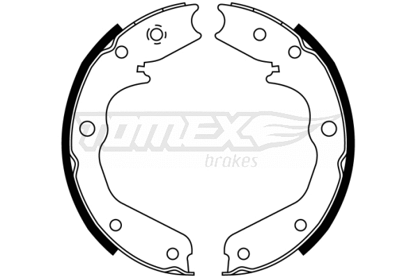 TX 22-43 TOMEX Brakes Комплект тормозных колодок (фото 1)