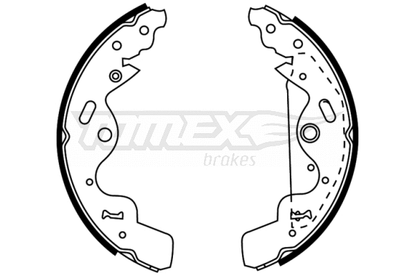 TX 22-75 TOMEX Brakes Комплект тормозных колодок (фото 1)