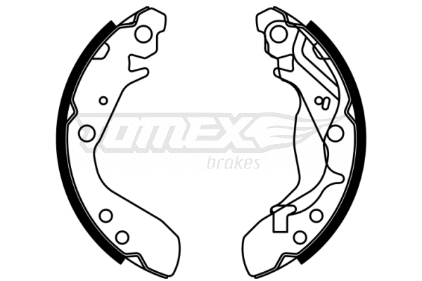 TX 23-01 TOMEX Brakes Комплект тормозных колодок (фото 1)