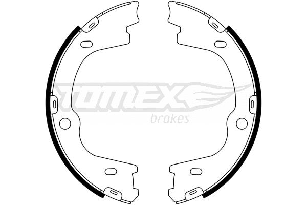 TX 23-27 TOMEX Brakes Комплект тормозных колодок (фото 1)