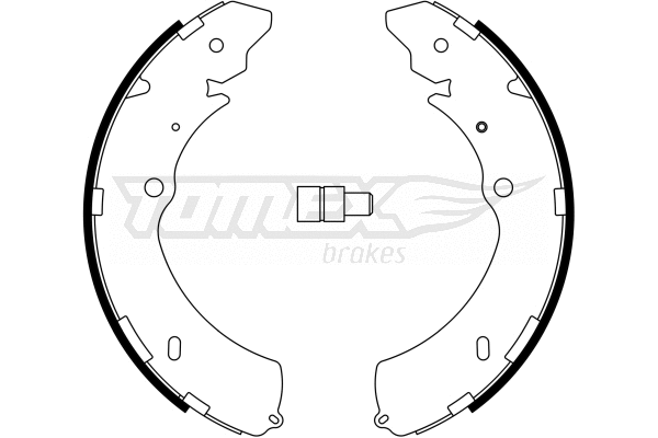 TX 23-28 TOMEX Brakes Комплект тормозных колодок (фото 1)