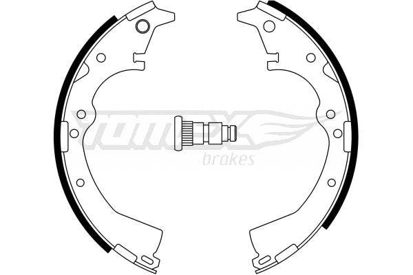 TX 23-36 TOMEX Brakes Комплект тормозных колодок (фото 1)