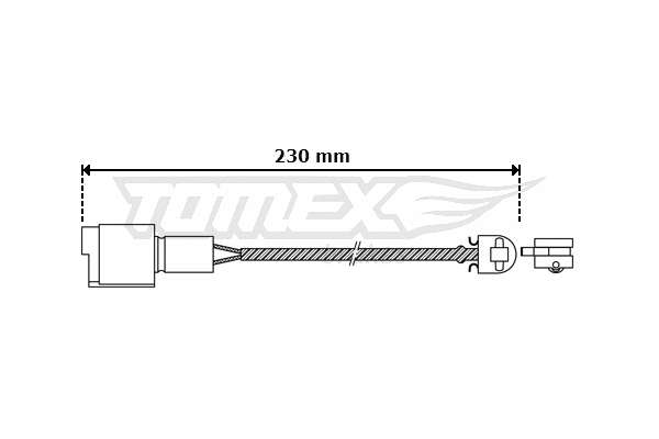 TX 30-28 TOMEX Brakes Сигнализатор, износ тормозных колодок (фото 1)