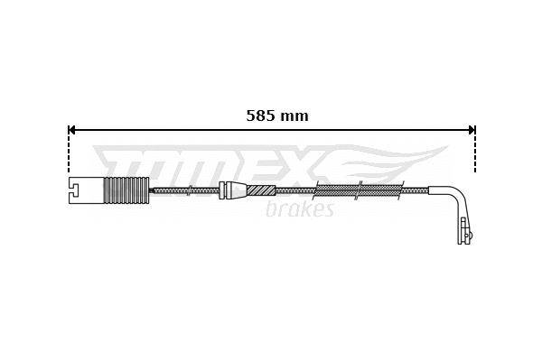 TX 30-35 TOMEX Brakes Сигнализатор, износ тормозных колодок (фото 1)