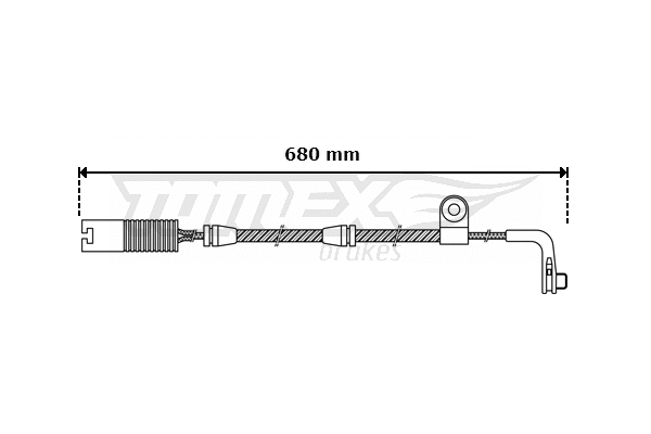 TX 30-46 TOMEX Brakes Сигнализатор, износ тормозных колодок (фото 1)