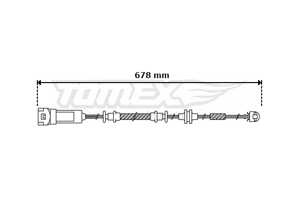 TX 30-48 TOMEX Brakes Сигнализатор, износ тормозных колодок (фото 1)