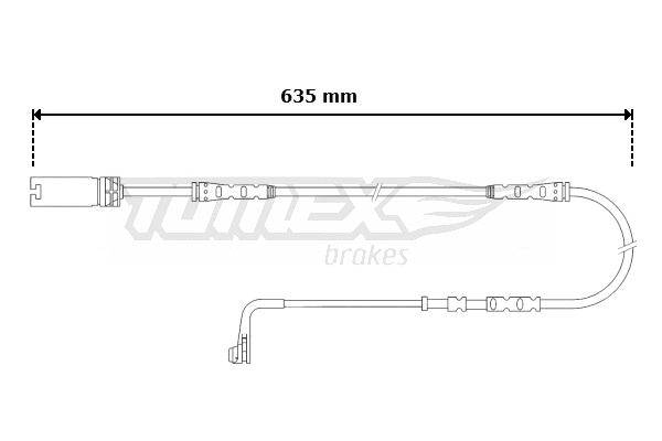 TX 30-58 TOMEX Brakes Сигнализатор, износ тормозных колодок (фото 1)