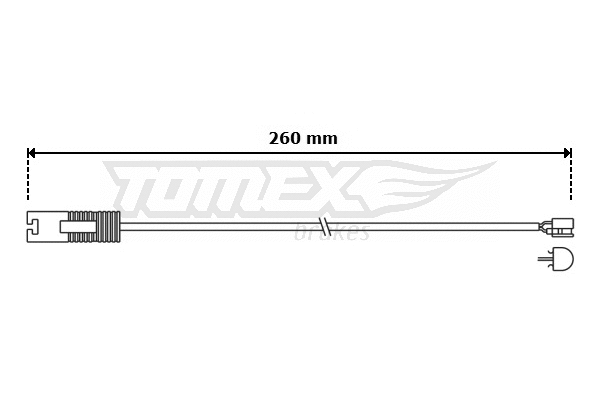 TX 30-99 TOMEX Brakes Сигнализатор, износ тормозных колодок (фото 1)