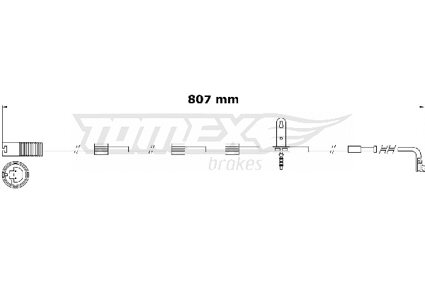 TX 31-00 TOMEX Brakes Сигнализатор, износ тормозных колодок (фото 1)