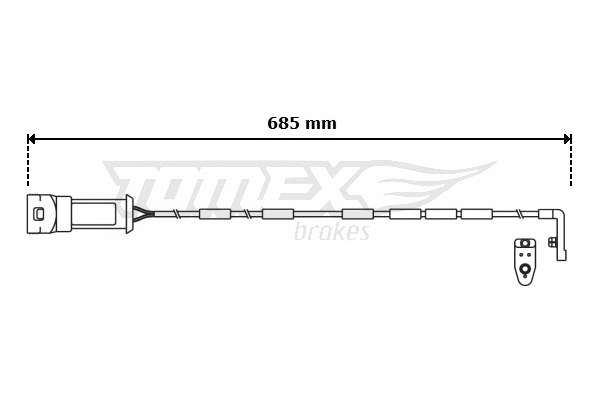 TX 31-08 TOMEX Brakes Сигнализатор, износ тормозных колодок (фото 1)