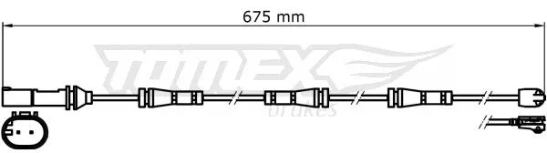 TX 31-35 TOMEX Brakes Сигнализатор, износ тормозных колодок (фото 1)