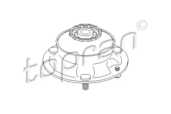 500 836 TOPRAN Опора стойки амортизатора (фото 1)