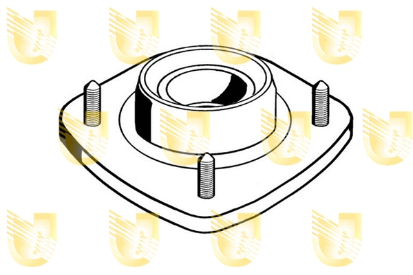 391051 UNIGOM Опора стойки амортизатора (фото 1)