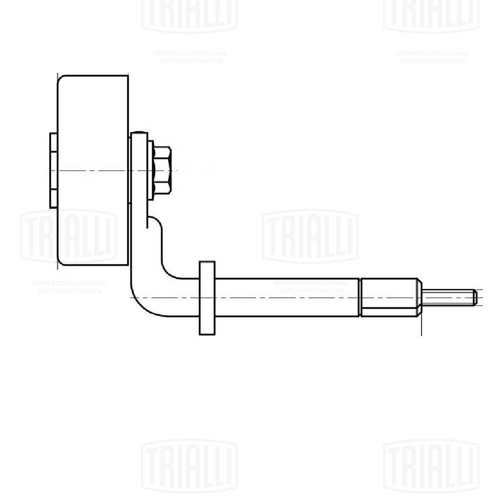 CM 5092 TRIALLI Паразитный / ведущий ролик, поликлиновой ремень (фото 2)