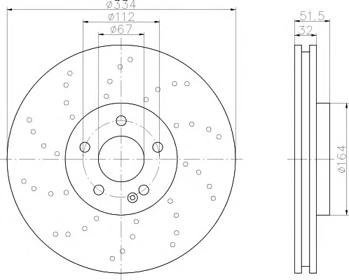 8DD 355 122-662 BEHR/HELLA/PAGID Тормозной диск (фото 1)