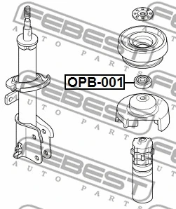 OPB-001 FEBEST Подшипник качения, опора стойки амортизатора (фото 2)