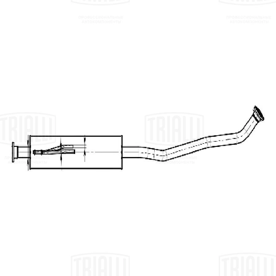 EAM 0345 TRIALLI Предглушитель выхлопных газов (фото 2)