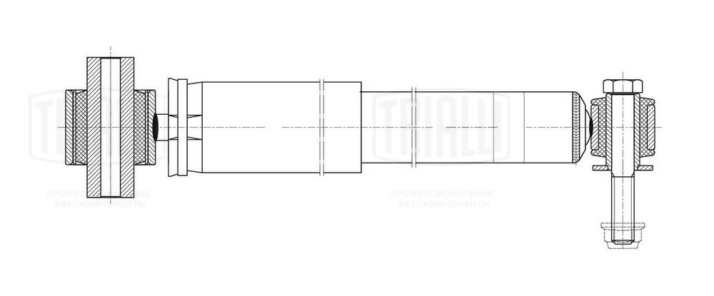 AG 09507 TRIALLI Амортизатор (фото 1)
