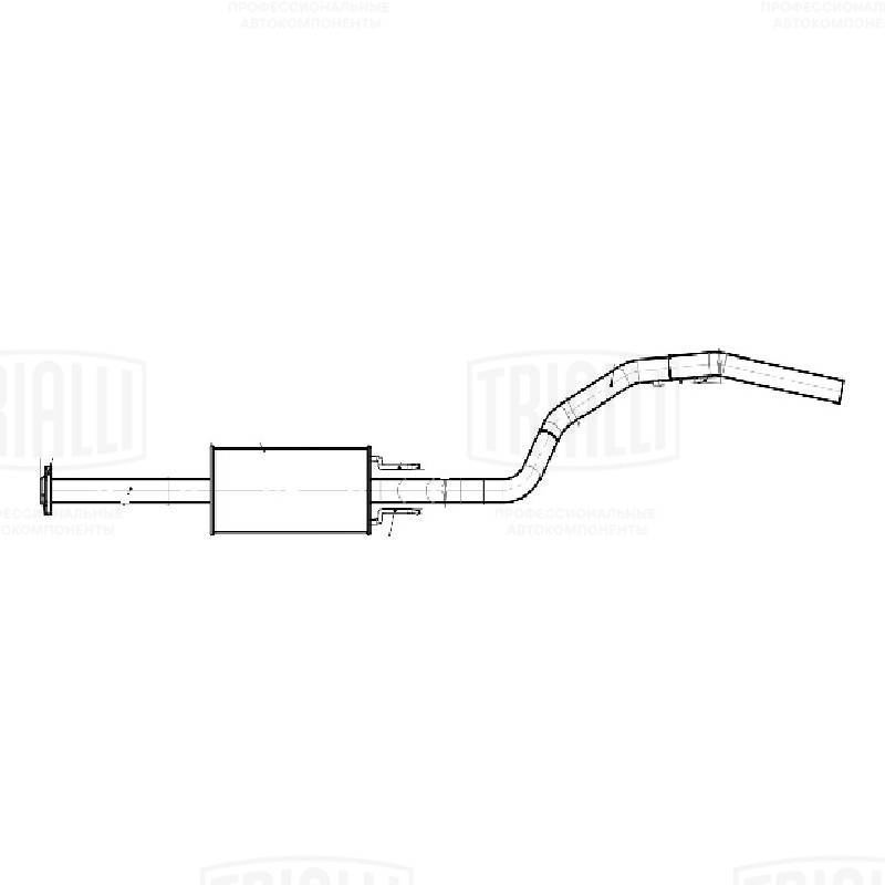 EMM 2709 TRIALLI Глушитель выхлопных газов конечный (фото 1)