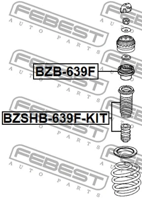 BZSHB-639F-KIT FEBEST Пылезащитный комплект, амортизатор (фото 2)