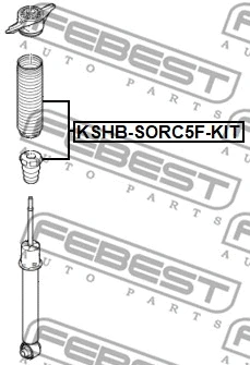 KSHB-SORC5F-KIT FEBEST Пылезащитный комплект, амортизатор (фото 2)