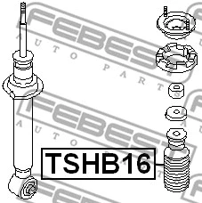 TSHB16 FEBEST Пылезащитный комплект, амортизатор (фото 2)