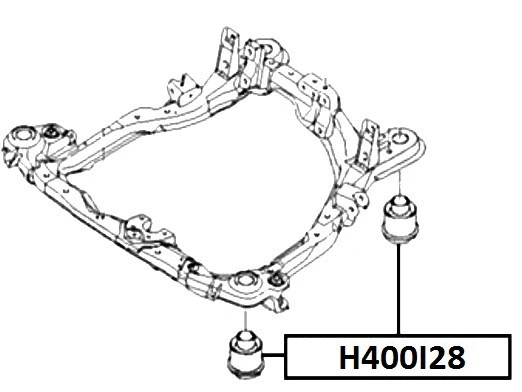 H400I28 NPS Подвеска, рычаг независимой подвески колеса (фото 3)