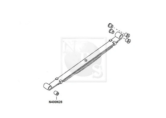 N400N28 NPS Подвеска, рычаг независимой подвески колеса (фото 1)