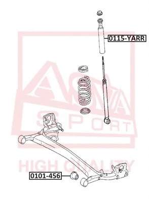 0101-456 ASVA Подвеска, рычаг независимой подвески колеса (фото 1)