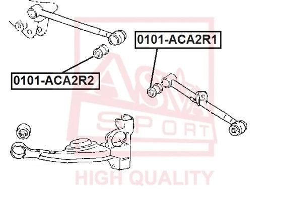 0101-ACA2R1 ASVA Подвеска, рычаг независимой подвески колеса (фото 1)