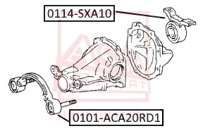 0114-SXA10 ASVA Подвеска, рычаг независимой подвески колеса (фото 1)