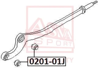 0201-01J ASVA Подвеска, рычаг независимой подвески колеса (фото 1)