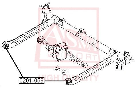 0201-059 ASVA Подвеска, рычаг независимой подвески колеса (фото 1)