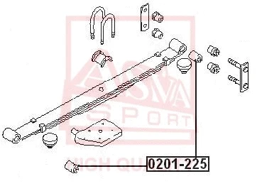 0201-225 ASVA Подвеска, рычаг независимой подвески колеса (фото 1)