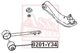 0201-Y34 ASVA Подвеска, рычаг независимой подвески колеса (фото 1)