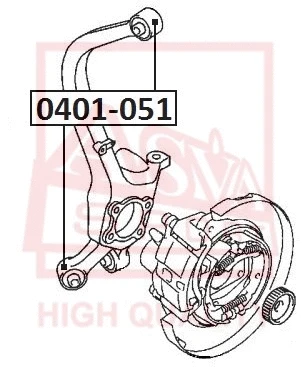 0401-051 ASVA Подвеска, рычаг независимой подвески колеса (фото 1)
