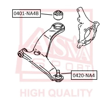 0401-NA4B ASVA Подвеска, рычаг независимой подвески колеса (фото 1)