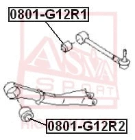 0801-G12R1 ASVA Подвеска, рычаг независимой подвески колеса (фото 1)